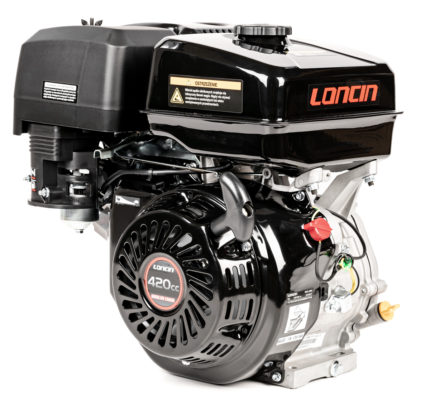 Motor Loncin G420F-L – vodoravno konusno vratilo/radilica Ø22,2 mm / 105 mm