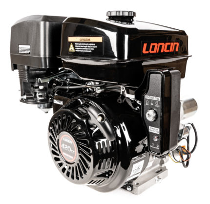 Motor Loncin G420F-I – vodoravno vratilo/radilica Ø25,4 mm / 88,5 mm